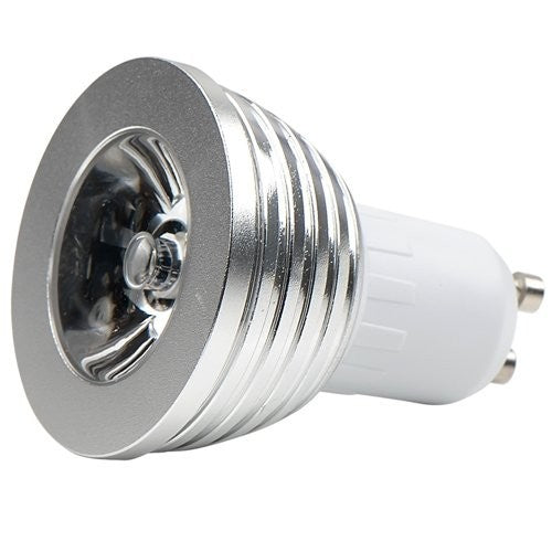 Spot LED RGB avec télécommande multicolore 3w
