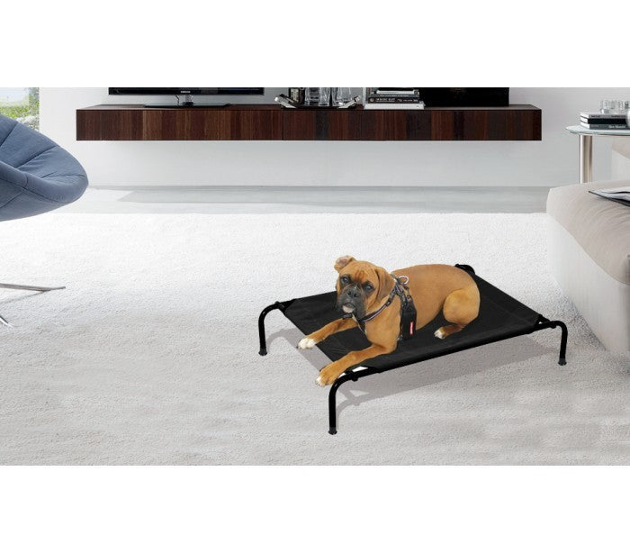 Lit de camp pour animaux grande taille – Intérieur et extérieur 125 X 78 x 20 cm