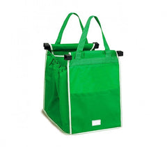 300162 Set de 2 shopping bag pour chariot réutilisables et pliables