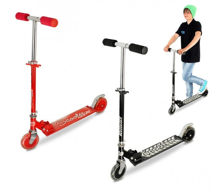 150401 Trottinette pliable pour enfants en aluminium 50 Kg Max (Noir)