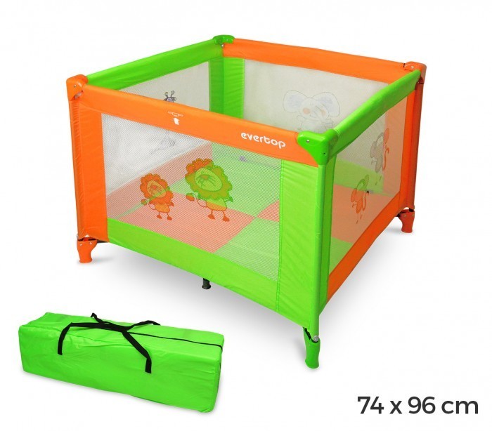 170953 Box / Parc de jeux pour enfants coloré avec matelas 74 X 96 X96