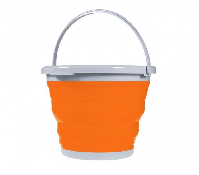 206713 Seau pliable en silicone - 5 Litres plusieurs couleurs (Bleu)