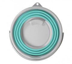 206713 Seau pliable en silicone - 5 Litres plusieurs couleurs (Bleu)