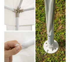 GR-DL-G7006 - Tonnelle de jardin avec cadre acier - 3x3m