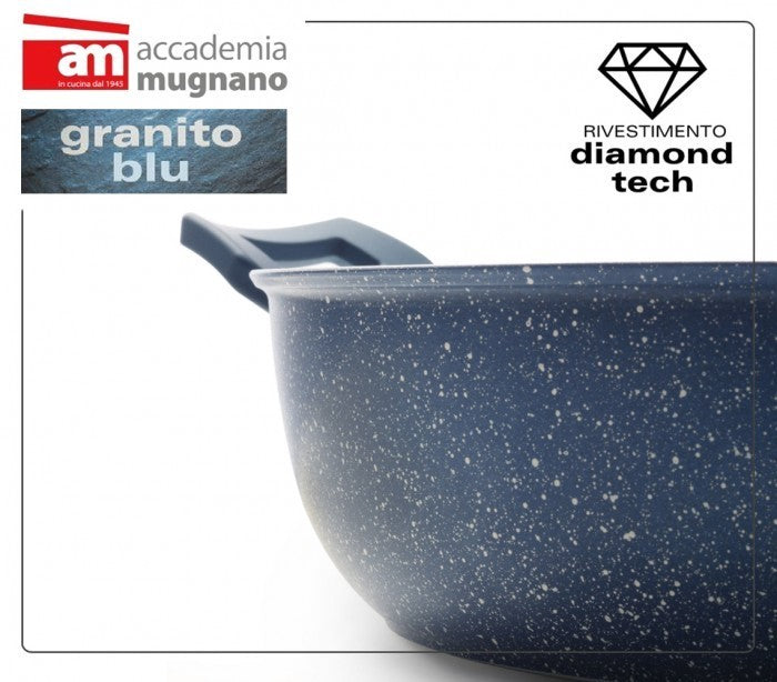 Casserole antiadhésive à deux poignées 20 cm Diamond Tech Accademia
