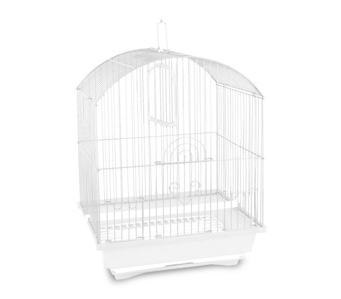 189078 Cage à oiseaux de petite taille 43.5x28.5x22 cm mangeoires incluses 