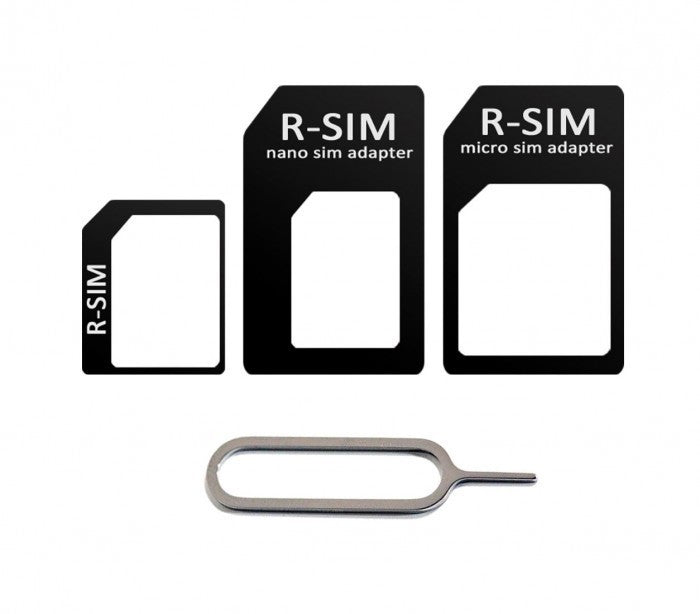19711 kit adaptateur sim 4 pièces convenant à tous les téléphones et les tablett