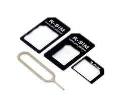 19711 kit adaptateur sim 4 pièces convenant à tous les téléphones et les tablett