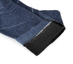 F327 Set de 3 leggings thermiques effet Denim mod. Alanis avec doublure peluche