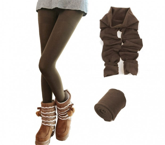 Set de 5 leggings thermiques pour femmes effet polaire ass. Saturne TU