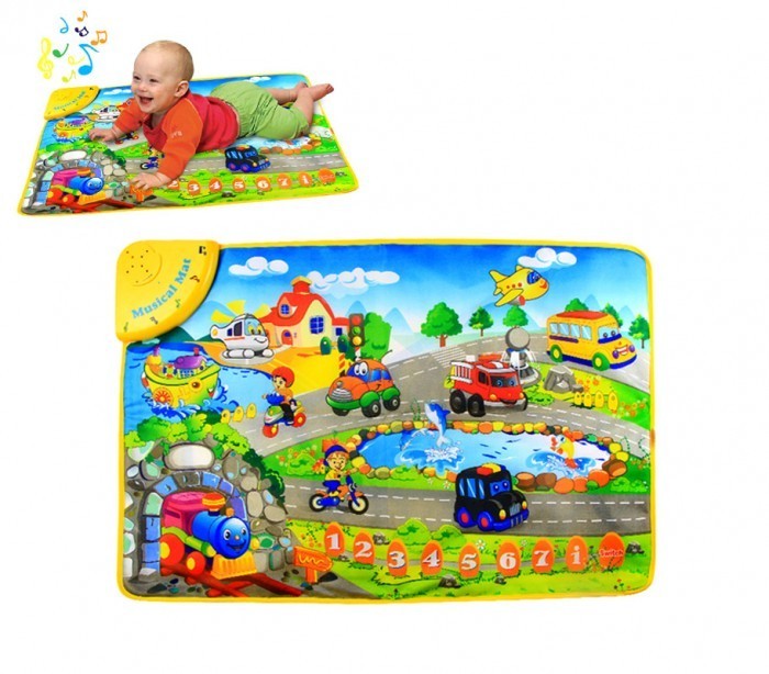 121776 Tapis Musical jeu interactif LA ROUTE JOYEUSE avec mélodies et sons