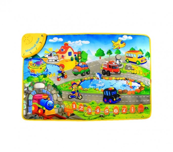 121776 Tapis Musical jeu interactif LA ROUTE JOYEUSE avec mélodies et sons