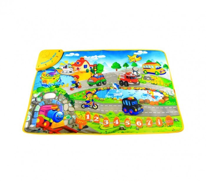 121776 Tapis Musical jeu interactif LA ROUTE JOYEUSE avec mélodies et sons