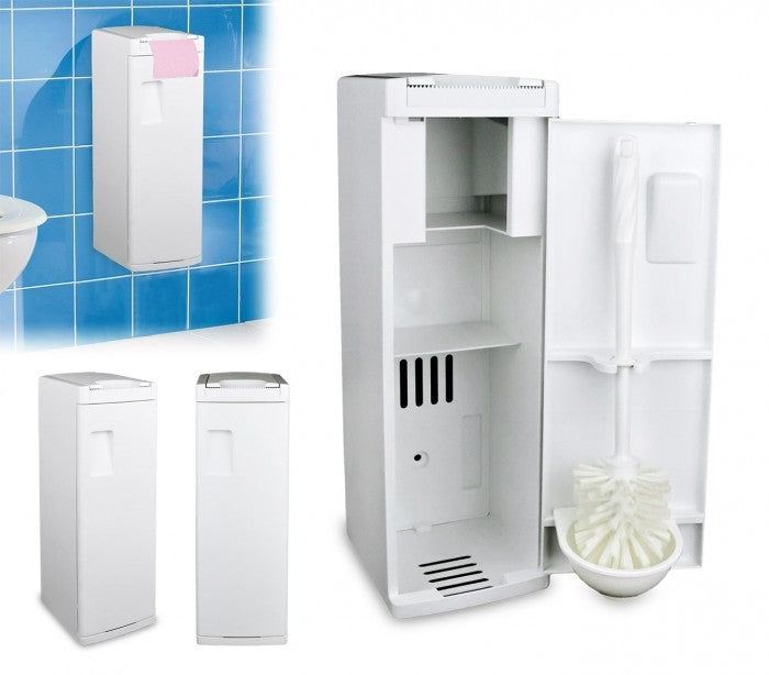339053 Petite armoire porte-papier et porte-brosse brosse de toilette WC