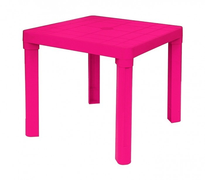 240335 Table pour enfants en plastique 50 x 50 cm en plastique rigide amovible