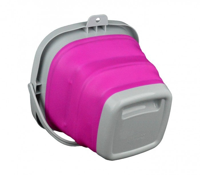 232392 Seau carré pliable en silicone - 5 Litres en plusieurs couleurs 