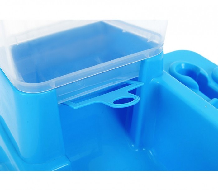 3028 Distributeur automatique de croquettes + eau avec double bol Chien et chat