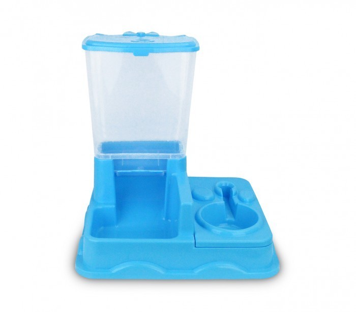 3028 Distributeur automatique de croquettes + eau avec double bol Chien et chat