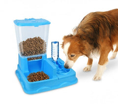 3028 Distributeur automatique de croquettes + eau avec double bol Chien et chat