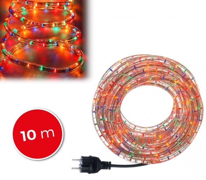 291241 Tube de lumières de Noël 360 ampoules multicolores d'exterieur 10 mt