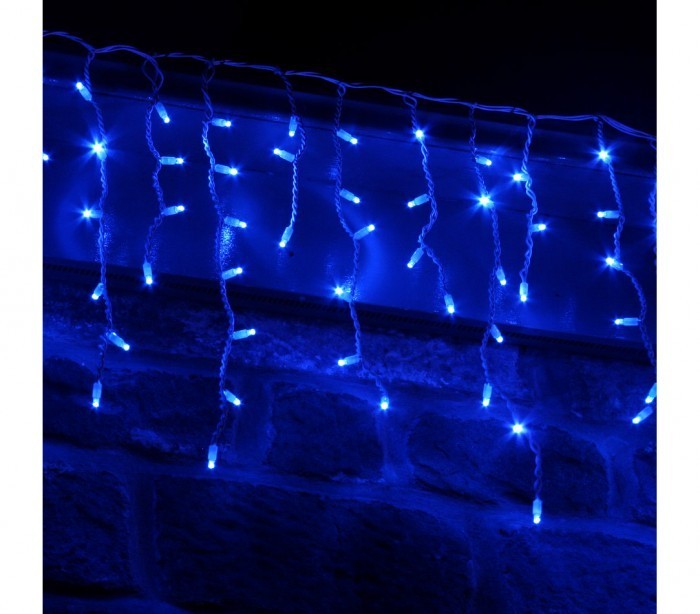 031410 Rideau de lumières de Noël d'extérieur 5mt 416 lumières bleues