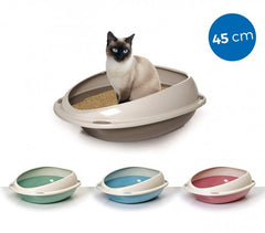 10530 Litière ouverte pour chats SHUTTLE à bords relevés anti-projections 45 cm