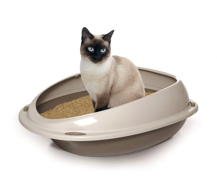 10530 Litière ouverte pour chats SHUTTLE à bords relevés anti-projections 45 cm