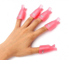 3422 Kit de 20 clips pour enlever gels et semipermanentes des ongles nail-art