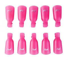 3422 Kit de 20 clips pour enlever gels et semipermanentes des ongles nail-art