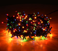 013591 Lumières de Noël MULTICOLORES 300 ampoules avec 8 effets et câble vert