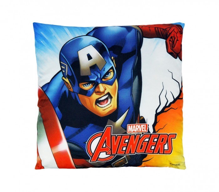 MV92345 Coussin décoratif carré 40x40 cm IRON MAN et CAPTAIN AMERICA Marvel