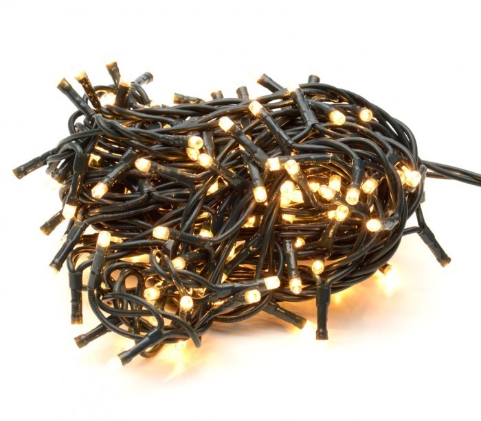 013485 Mini-lumières de Noël 180 ampoules blanches 8 jeux de lumières 9,16 m