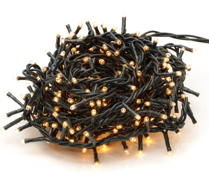 013584 Mini-lumières de Noël 300 ampoules blanches 8 jeux de lumières 13,49 m