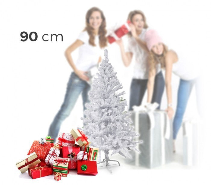294198 Sapin de Noël artificiel NOEL BLANC haut de 90 cm Blanc 90 branches