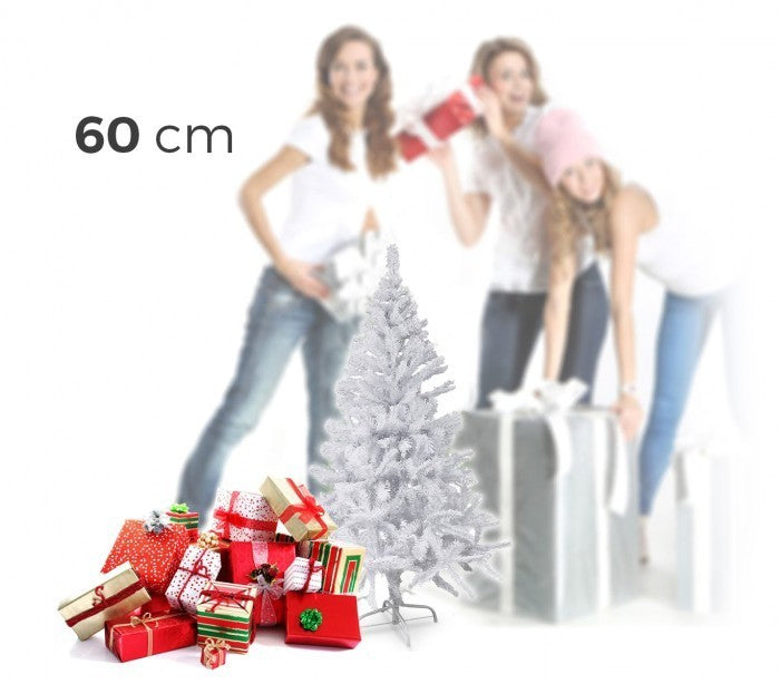 294235 Sapin de Noël artificiel NOEL BLANC haut de 60 cm Blanc 60 branches