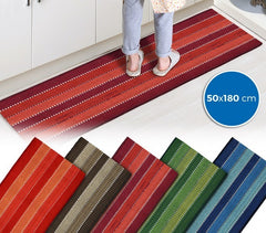 184035 Tapis mod. STRIPES 50x180 cm 100% coton idéal salle de bain et cuisine