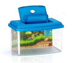 10636 Aquarium rectangulaire en plastique rigide 5,5L avec couvercle 28x20x17 cm