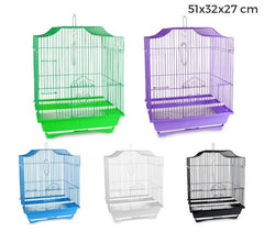 189108 Cage à oiseaux de petite taille 43,5x28,5x22 cm 2 mangeoires
