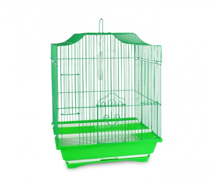 189108 Cage à oiseaux de petite taille 43,5x28,5x22 cm 2 mangeoires