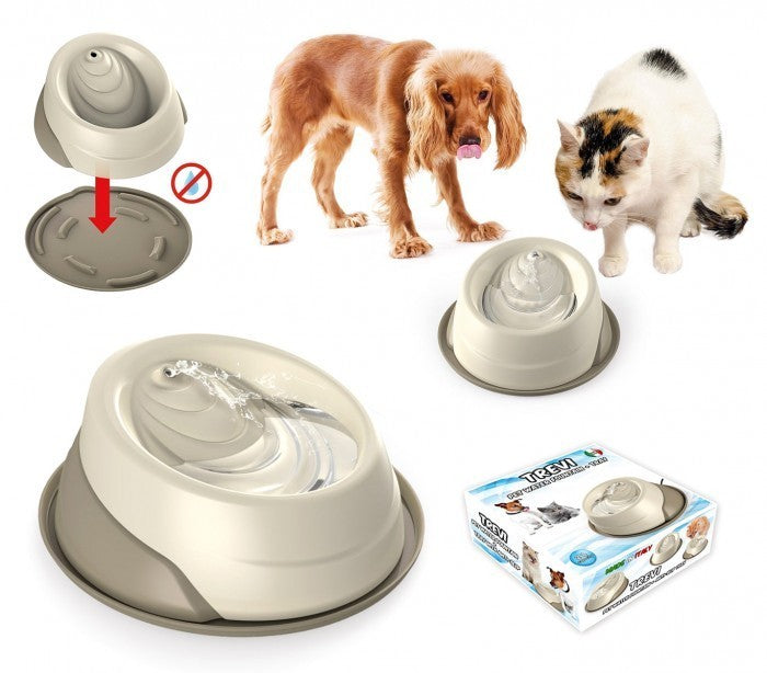 10110 Gamelle à eau automatique - Fontaine Trevi pour chiens chats Made in Italy