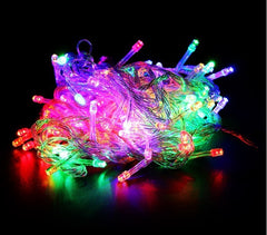 499678 Guirlande MULTICOLORES 240 LED 8 jeux de lumière câble transparent 11,56m