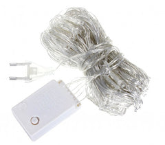 499678 Guirlande MULTICOLORES 240 LED 8 jeux de lumière câble transparent 11,56m