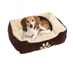 95067 Panier doux en polaire pour animaux SLEEP 60x48x18 cm rembourrage chaud