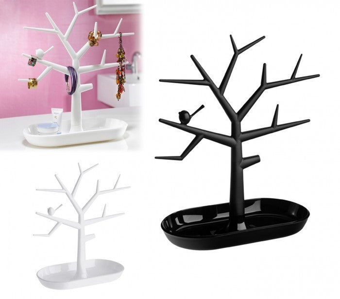 136198 Arbre à bijoux 29x24x12cm avec vide poche pour bijoux et boucle d'oreille