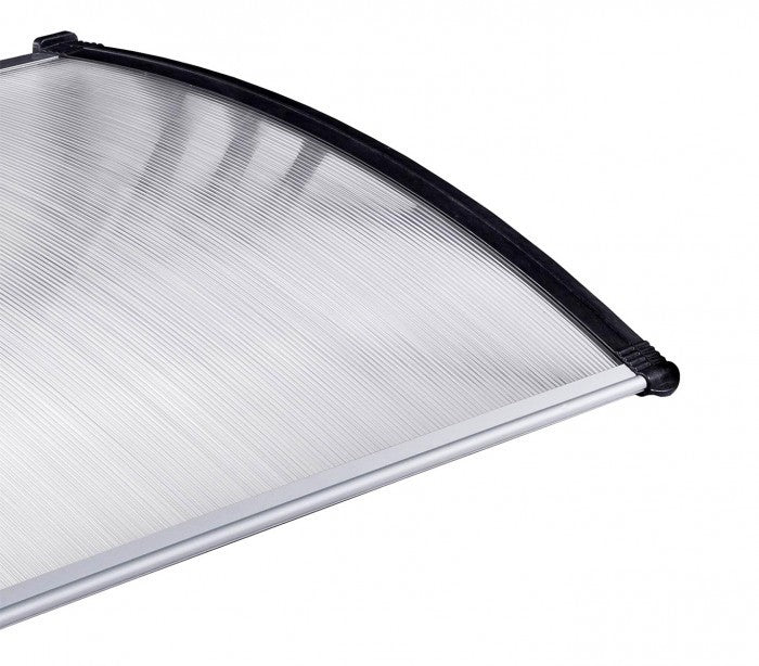 076214 Auvent d'extérieur en polycarbonate 90 x 150 cm toit modulaire