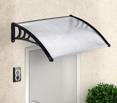 809904 Auvent d'extérieur en polycarbonate 80 x 120 cm toit modulaire