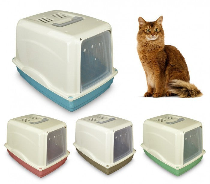 69462 Maison de toilette pour chats COMFORT 54x39x39 cm filtre au charbon actif