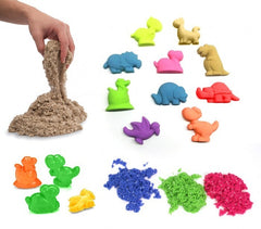 100490 sable cinétique à modeler avec des moules Playset de DINOSAURES 300 gr