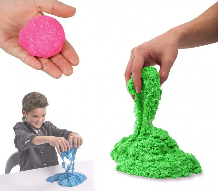 100490 sable cinétique à modeler avec des moules Playset de DINOSAURES 300 gr