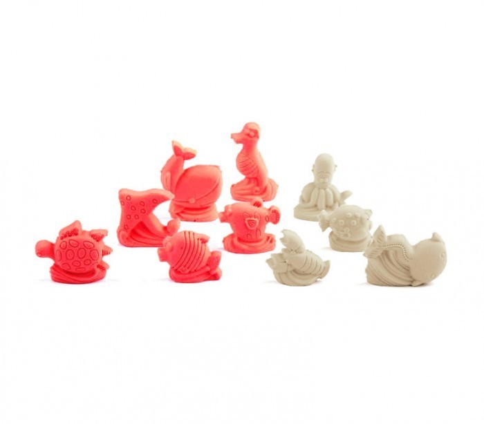 100489 Sable cinétique à modeler avec des moules Playset de la MER 300 gr